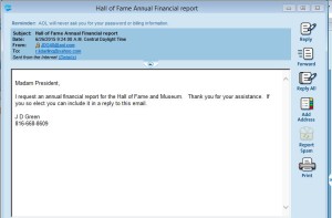 Hall of fame question